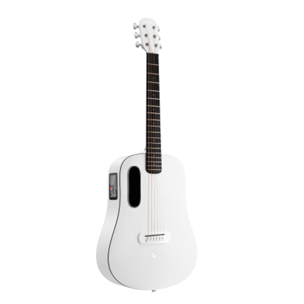 Lava Music LAVA ME Play Frost White 36" Acoustic-Electric Guitar w/Bag-Guitar-Lava Music-Hermes Music
